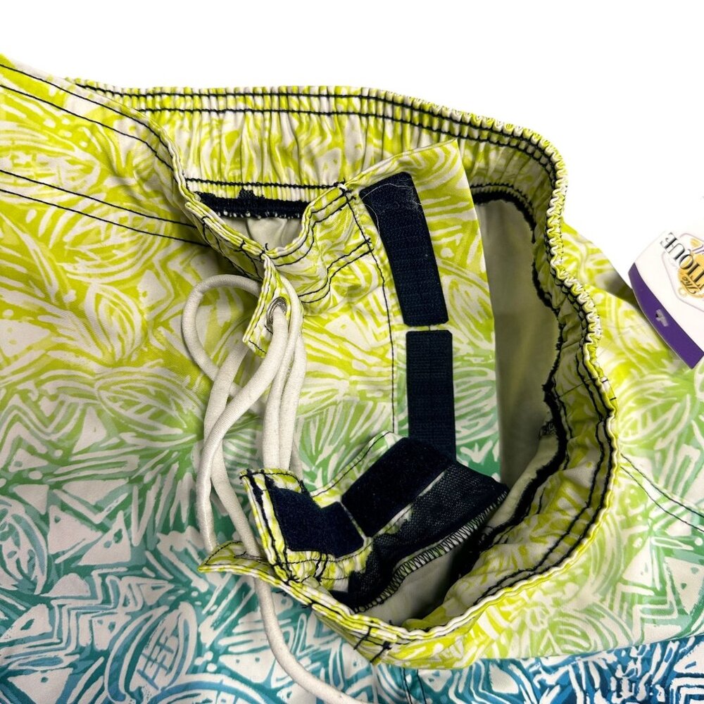 Speedo Mens S Floral Fade Bondi 9" Boardshorts Tropical Ombre Swim Trunks Summer - Picture 5 of 14